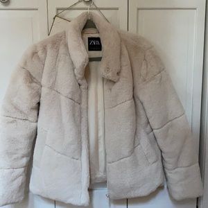 Faux fur jacket